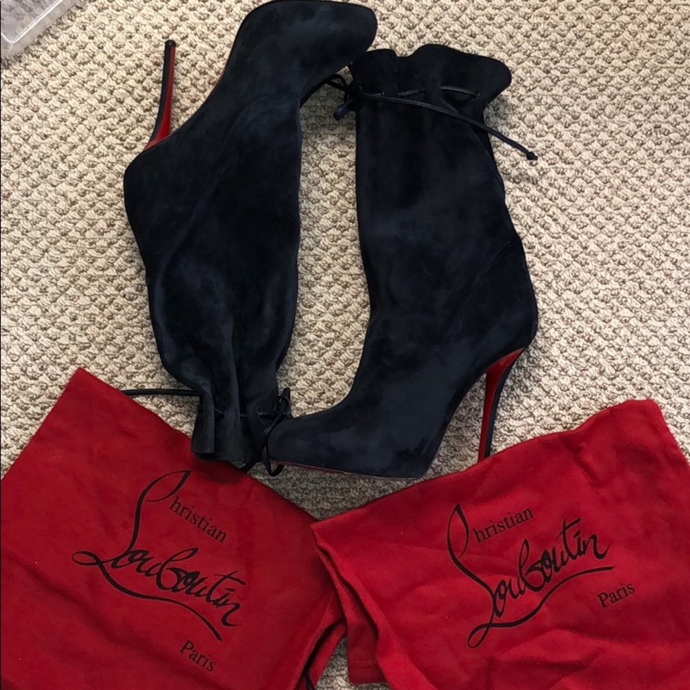 Suede royal Blue Christian Louboutins